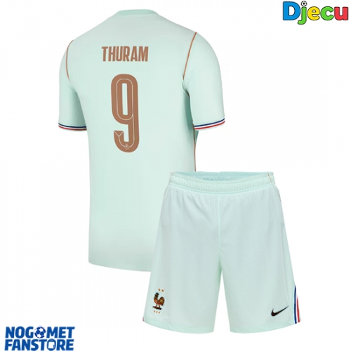 Francuska Marcus Thuram #9 Gostujuci Dres za djecu SP 2026 Kratak Rukav (+ Kratke hlače)